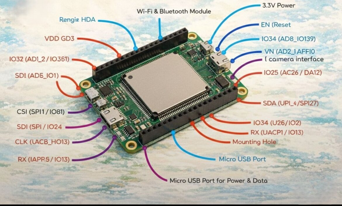 The ESP32 Pinout-Small Board, Massive Power